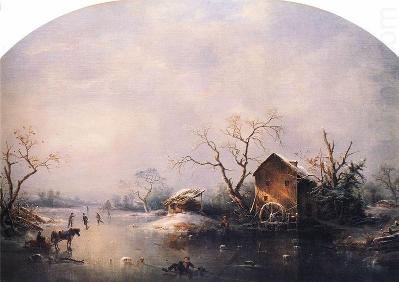 Winter Scene, Regis-Francois Gignoux